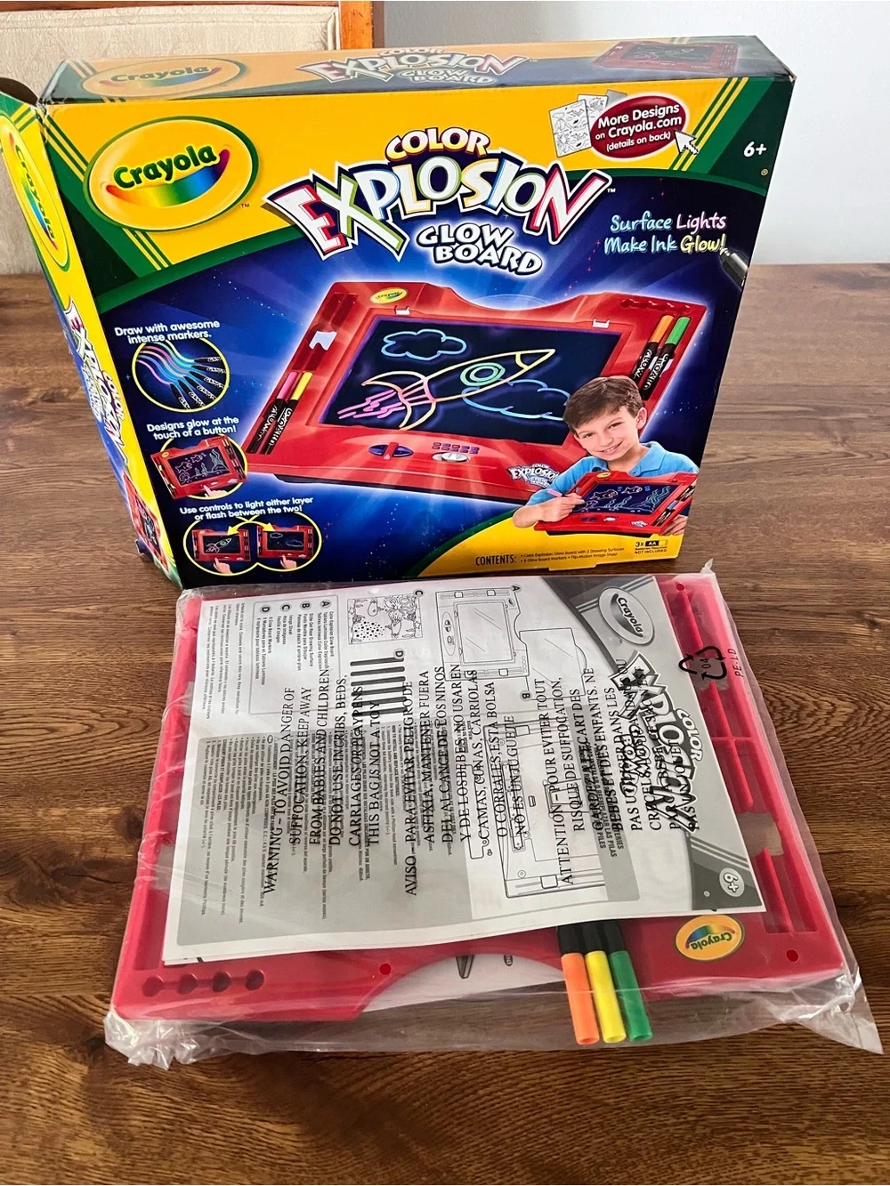 Crayola Color Explosion Glow Board Brand New